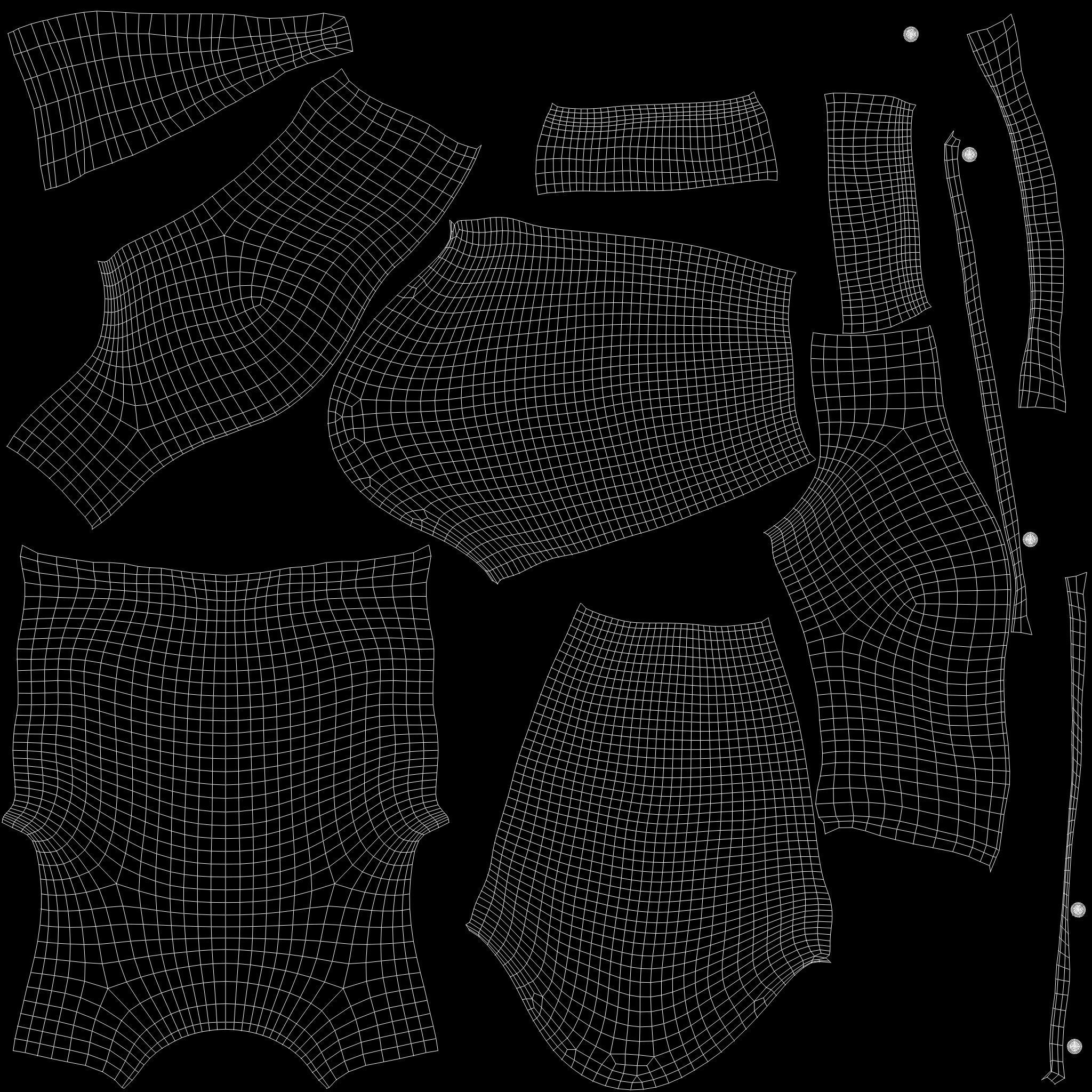 Womens Elegant Skirt Outfit Low-poly 3D model_21