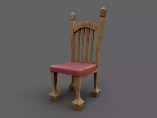Cartoon Chair Wooden Vintage