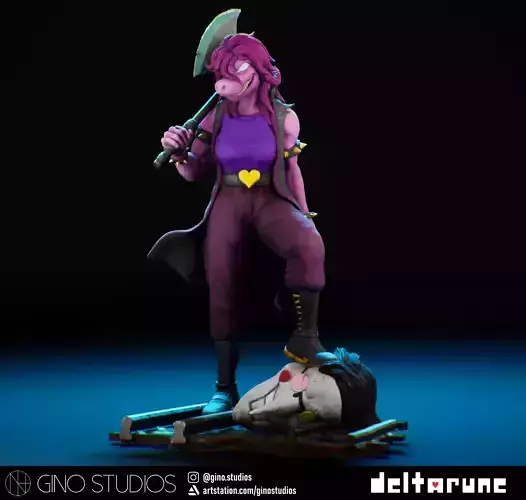 Susie - Deltarune Chapter 2 Statue