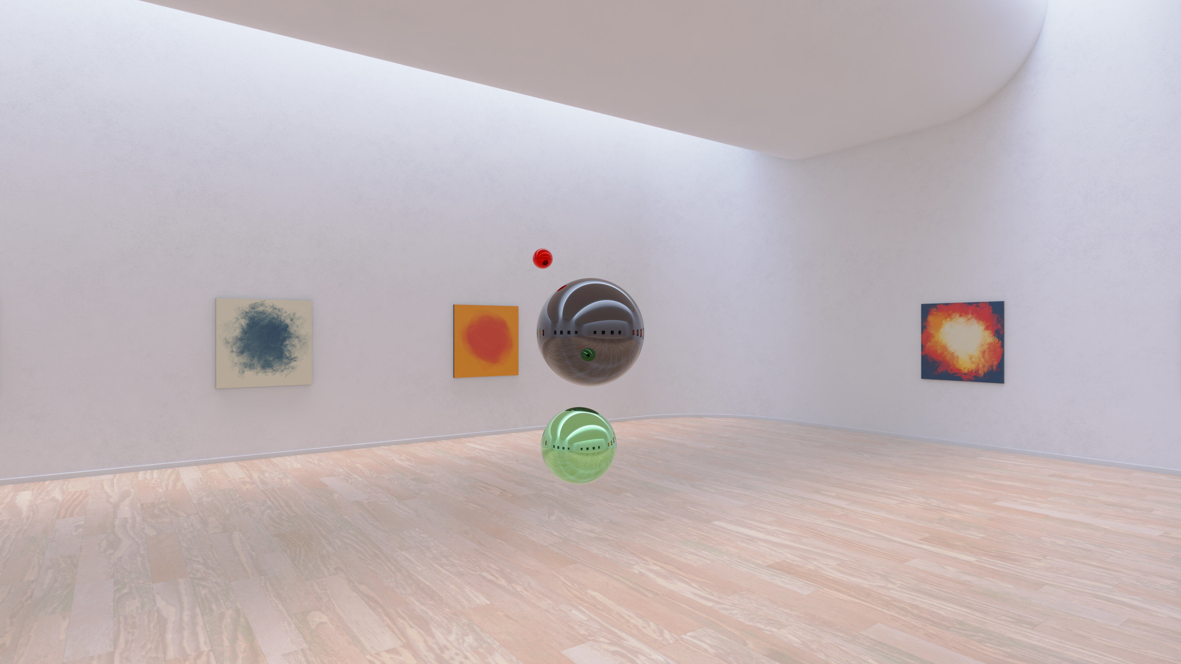 HDRI - Art Museum Gallery Interior 19 - 16384x8192 Texture_14