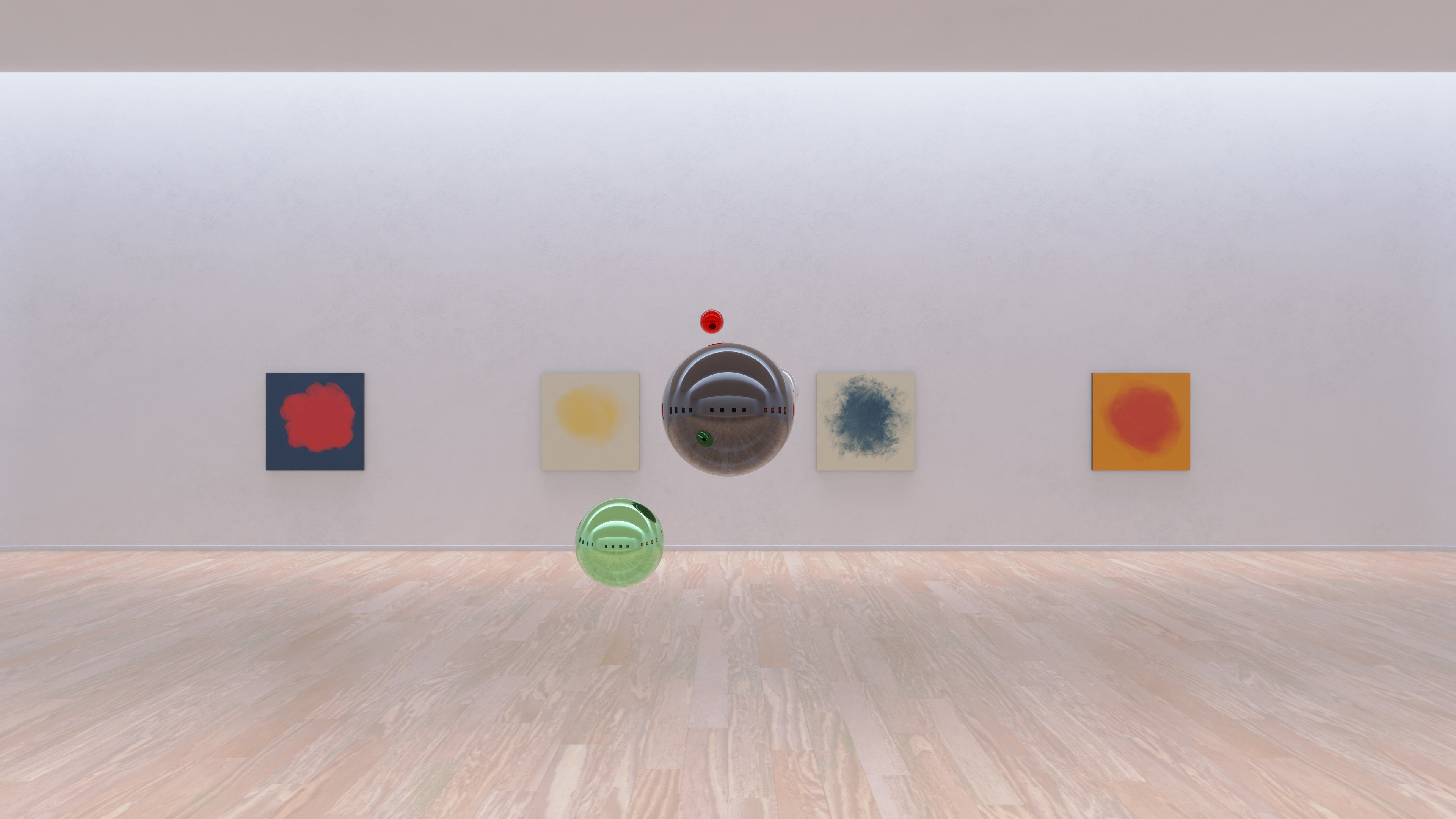 HDRI - Art Museum Gallery Interior 19 - 16384x8192 Texture_16