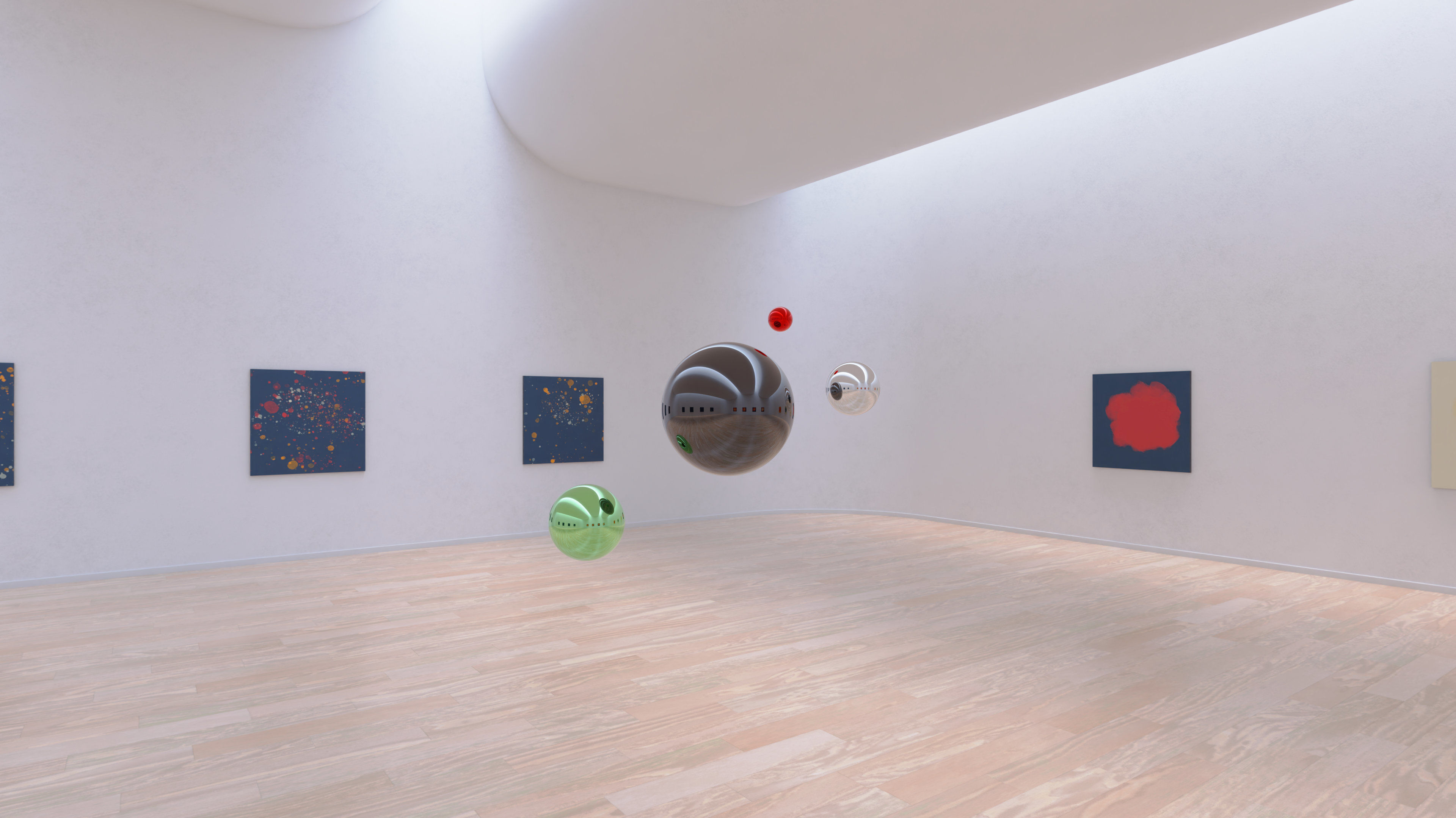 HDRI - Art Museum Gallery Interior 19 - 16384x8192 Texture_19