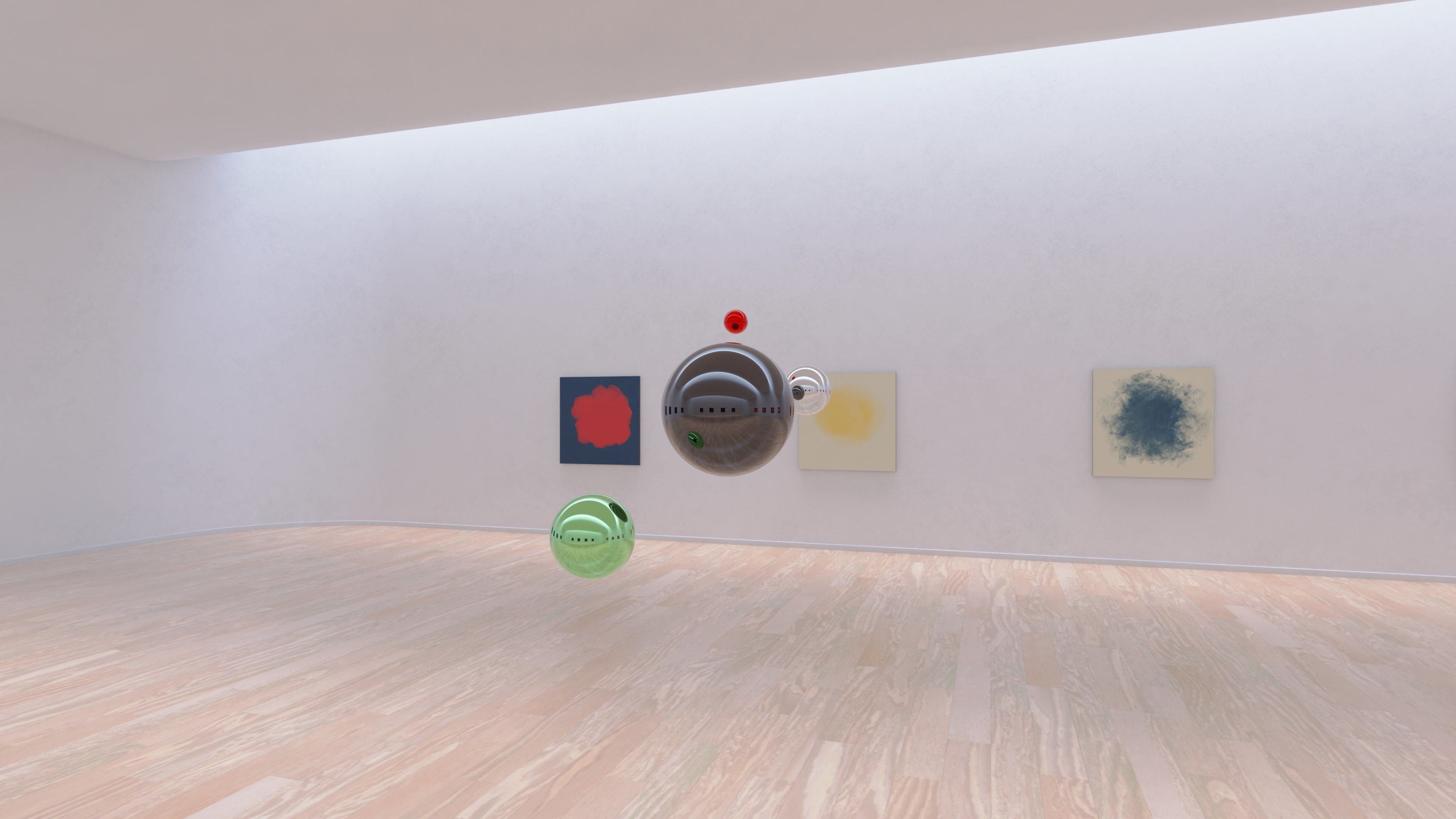 HDRI - Art Museum Gallery Interior 19 - 16384x8192 Texture_17