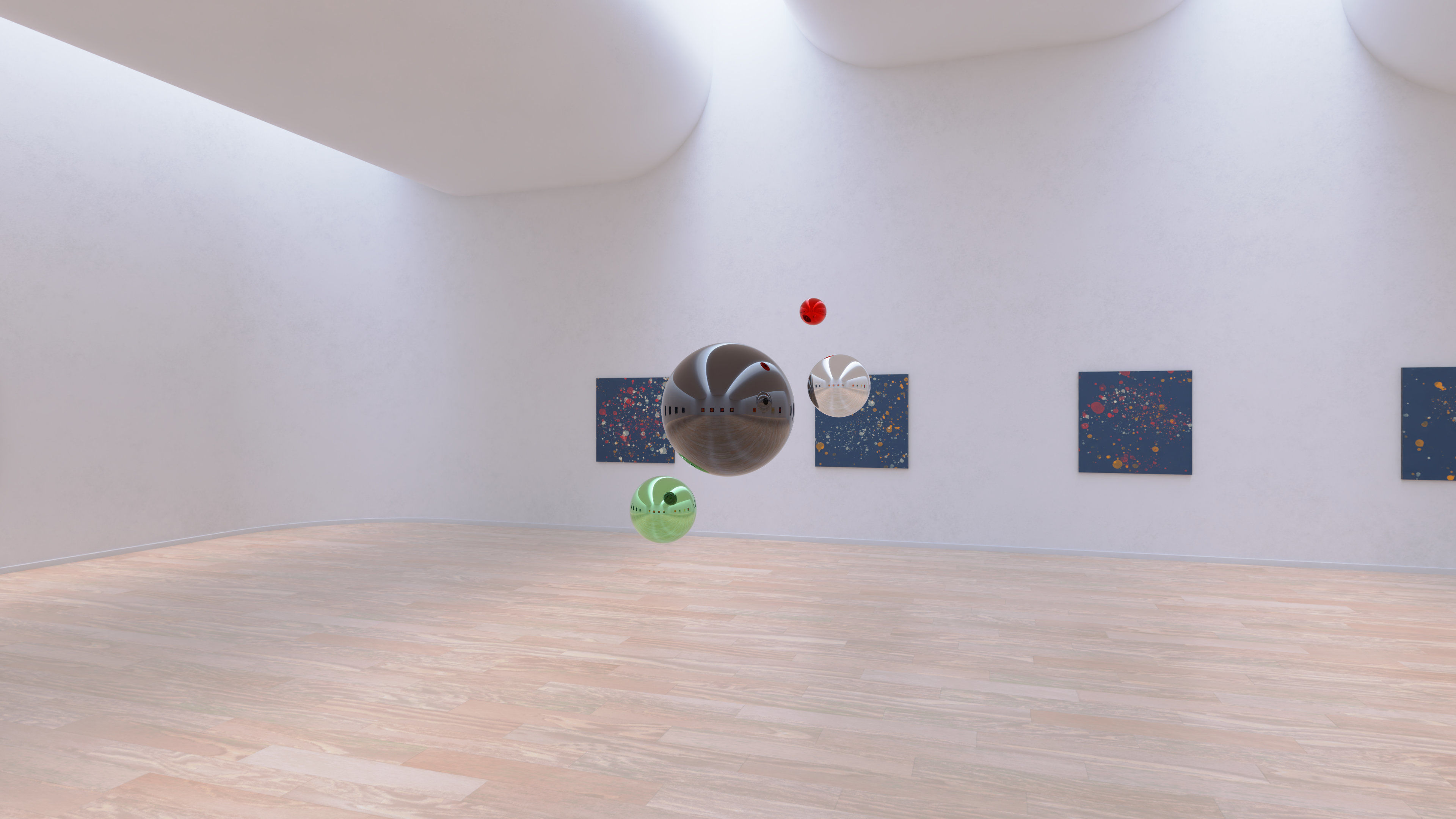 HDRI - Art Museum Gallery Interior 19 - 16384x8192 Texture_2