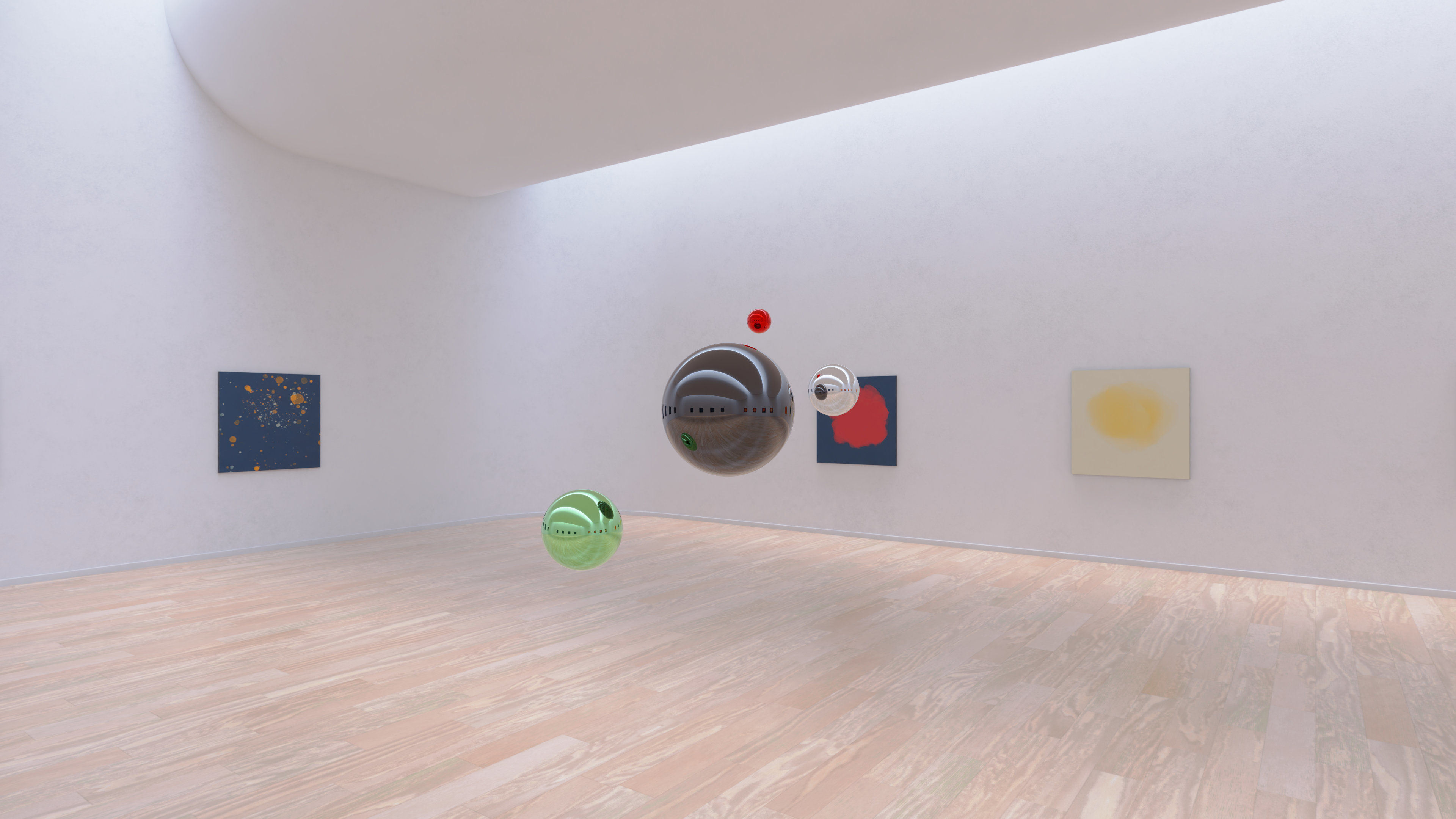 HDRI - Art Museum Gallery Interior 19 - 16384x8192 Texture_18