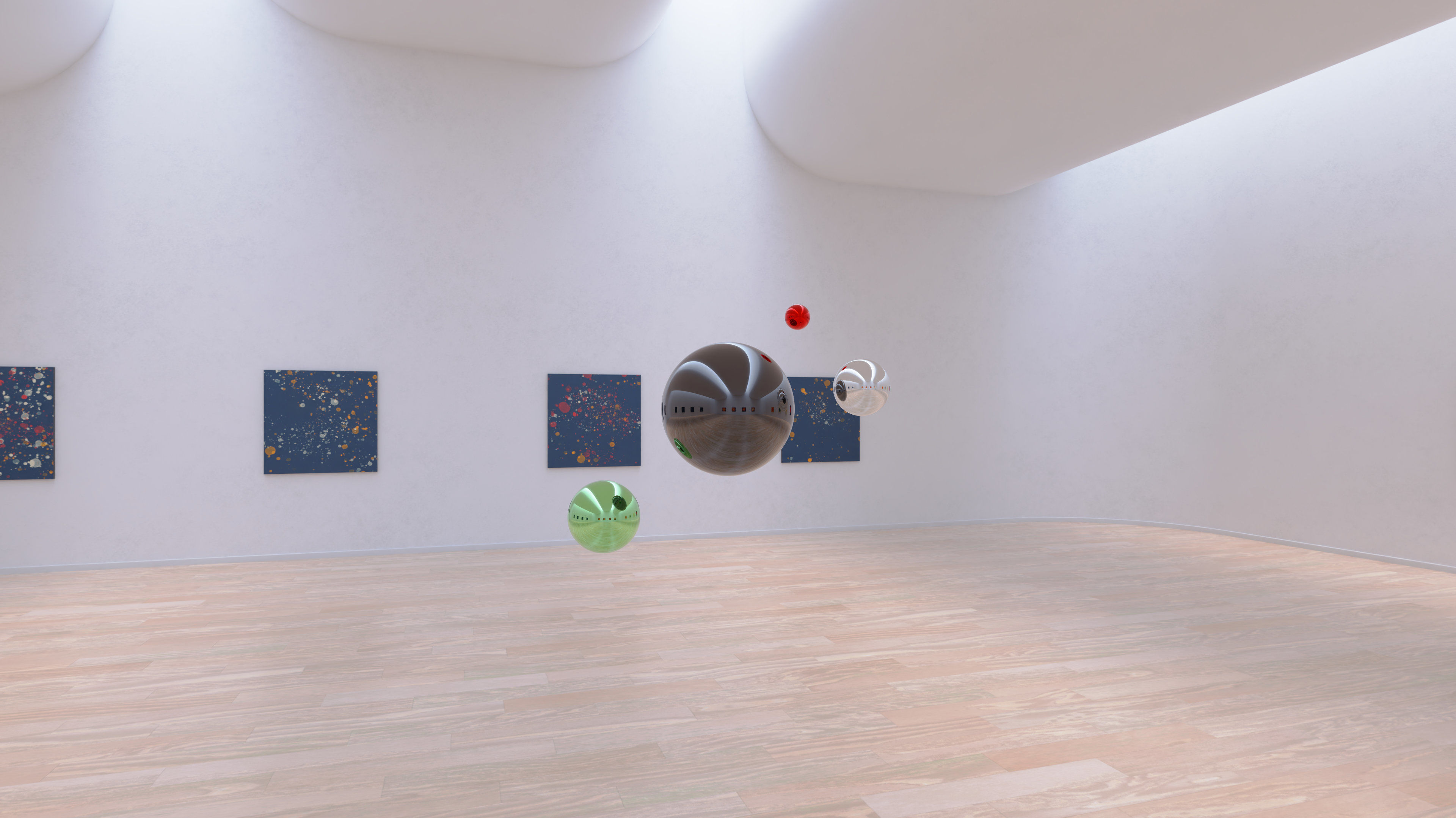 HDRI - Art Museum Gallery Interior 19 - 16384x8192 Texture_20