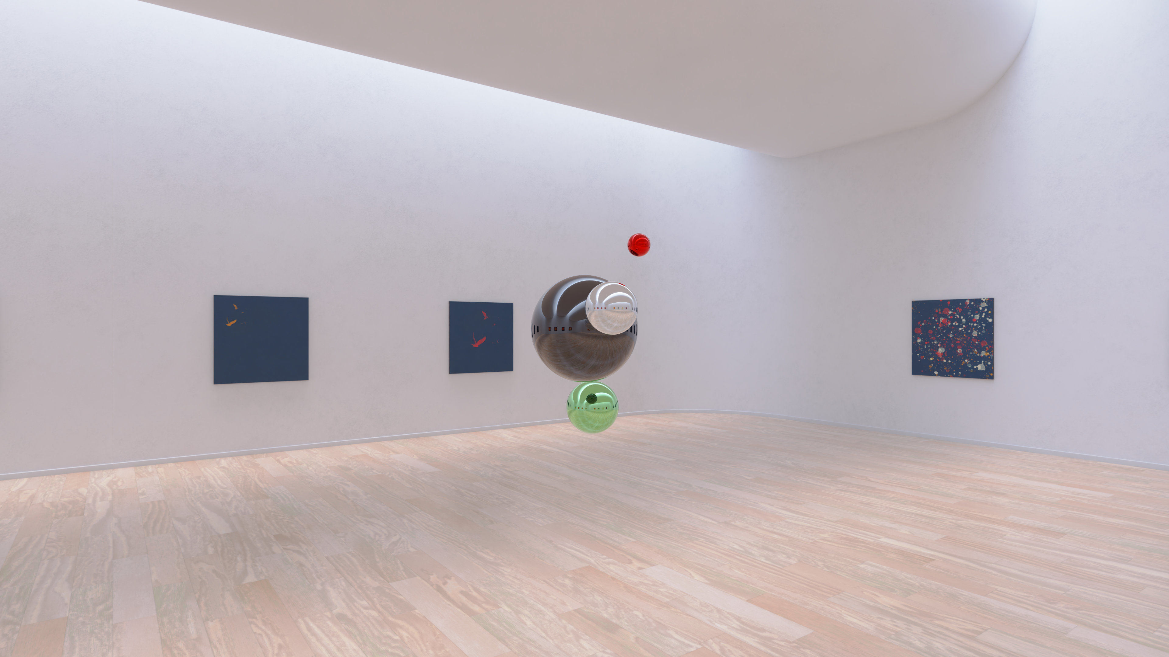 HDRI - Art Museum Gallery Interior 19 - 16384x8192 Texture_4