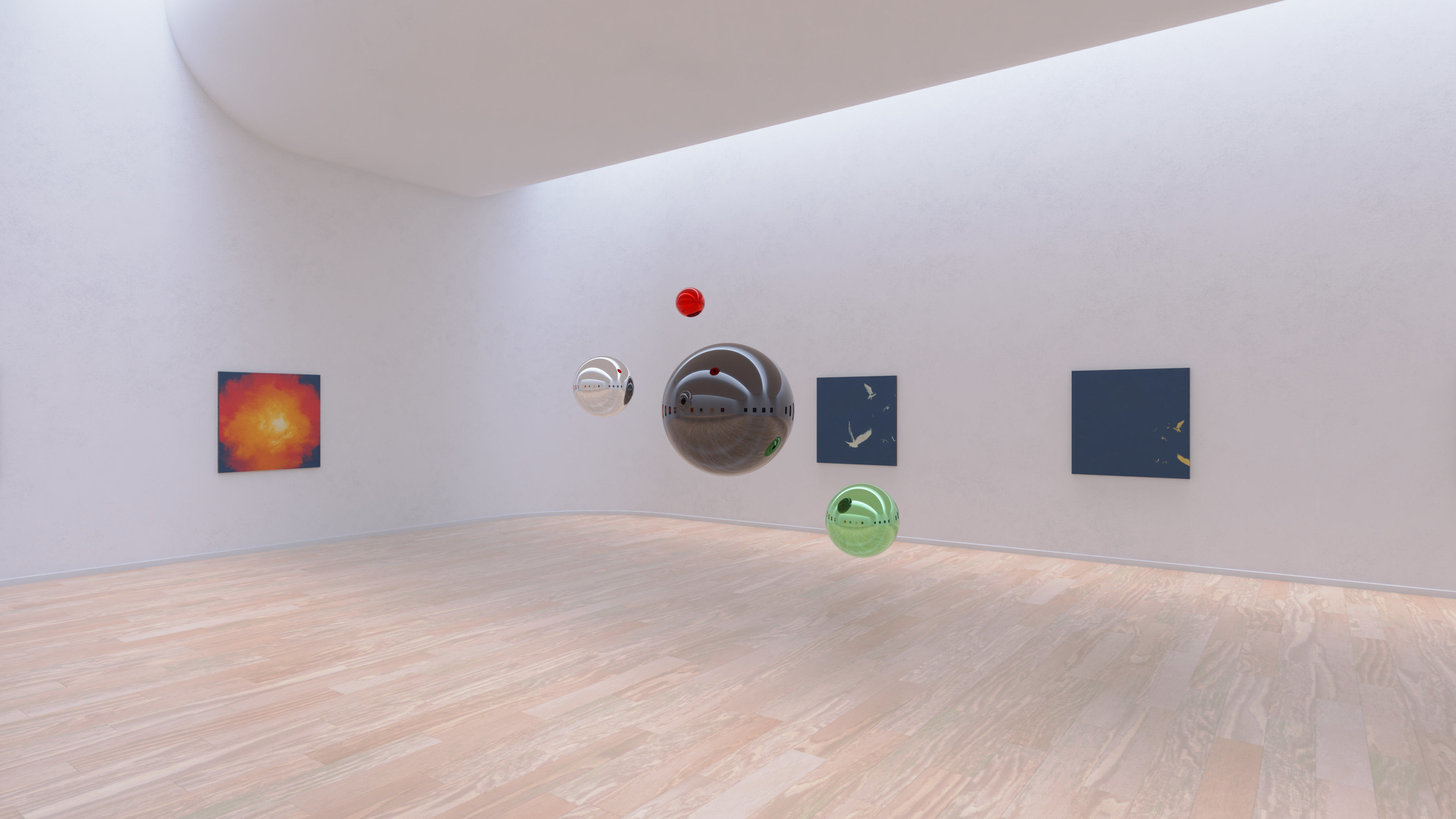 HDRI - Art Museum Gallery Interior 19 - 16384x8192 Texture_8