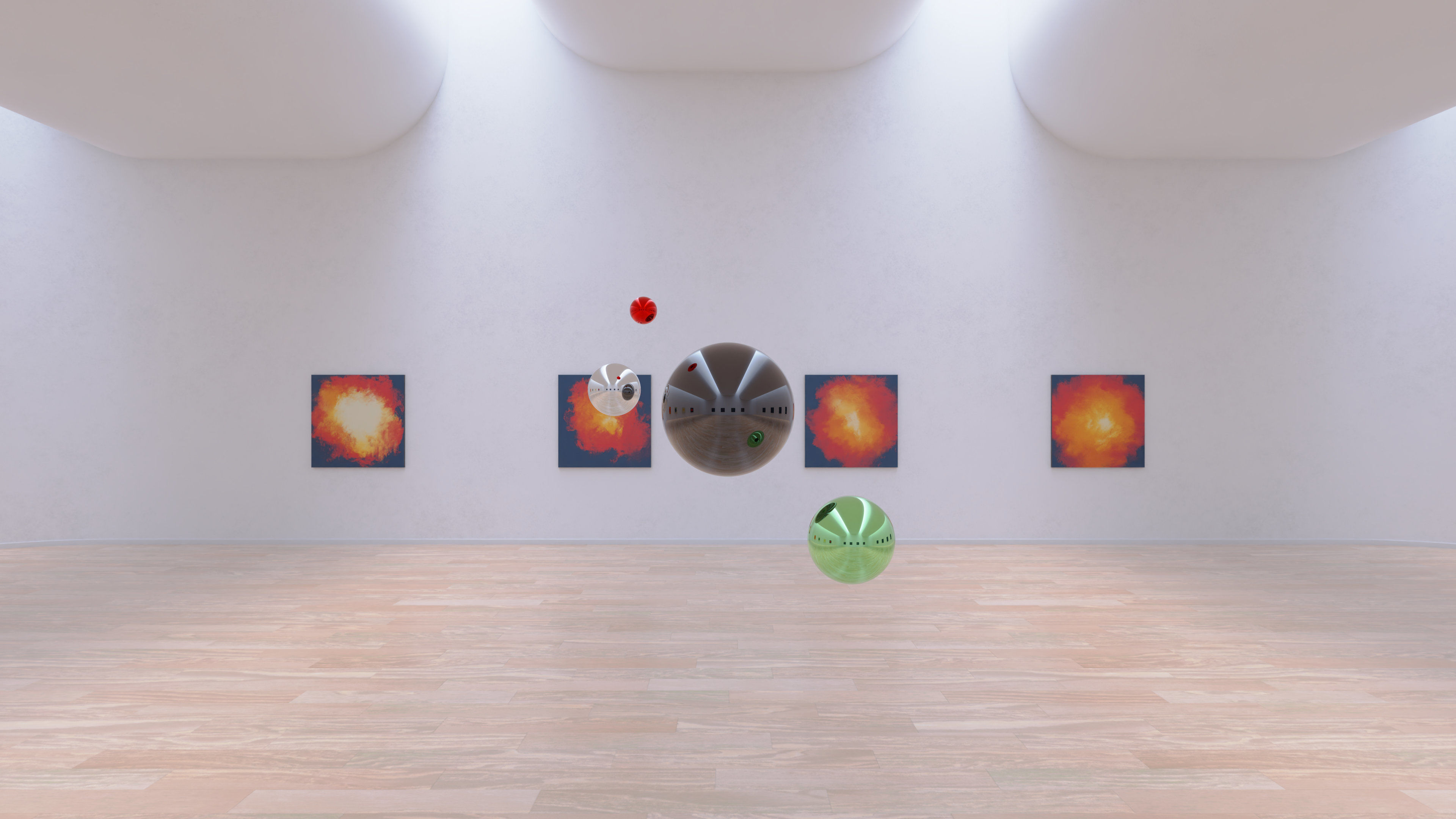 HDRI - Art Museum Gallery Interior 19 - 16384x8192 Texture_11