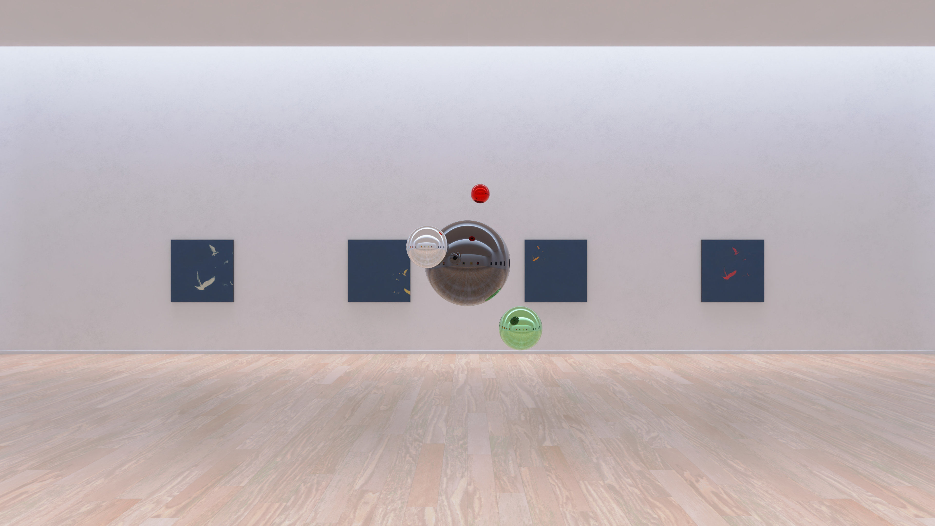 HDRI - Art Museum Gallery Interior 19 - 16384x8192 Texture_6