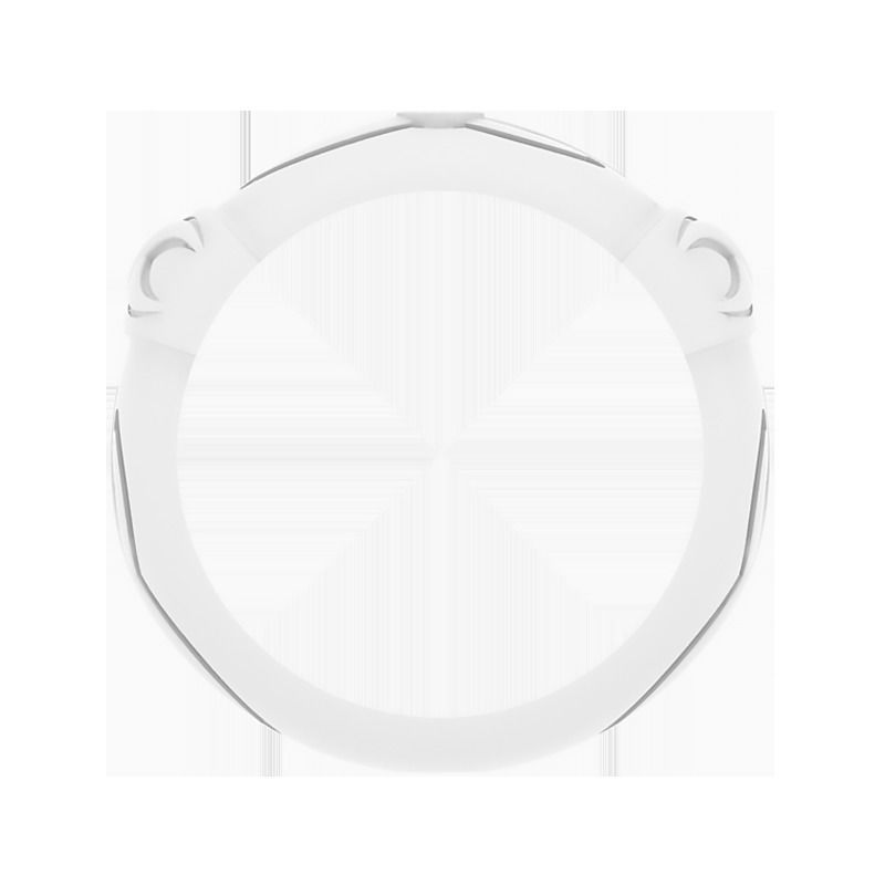 Wedding ring with a simple pattern Free 3D print model_3