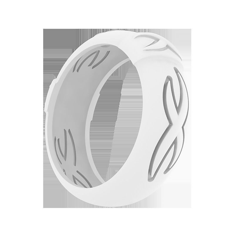 Wedding ring with a simple pattern Free 3D print model_5