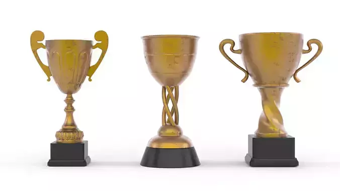 Cups Trophy 3D model