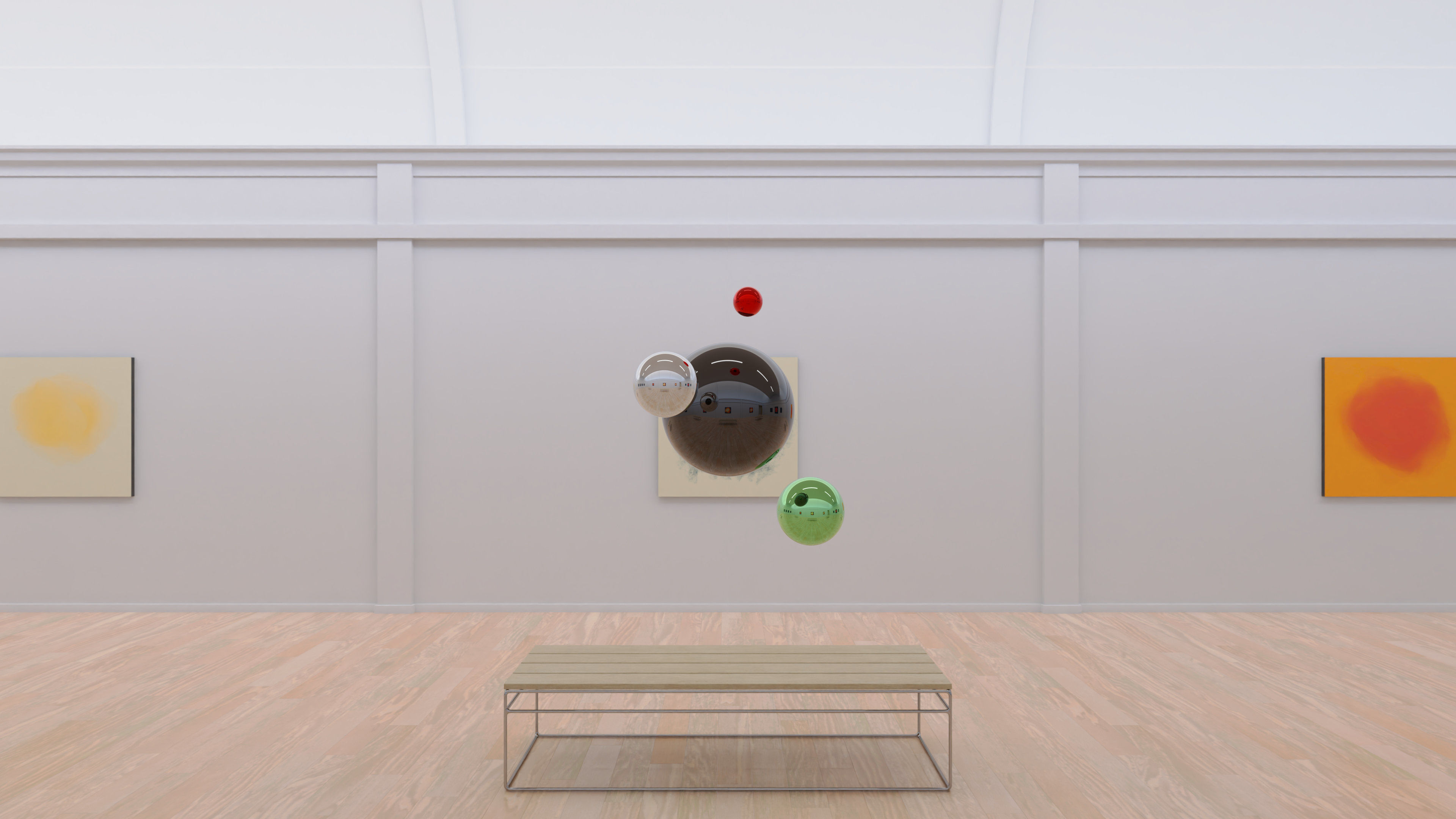 HDRI - Art Museum Gallery Interior 20 - 16384x8192 Texture_6