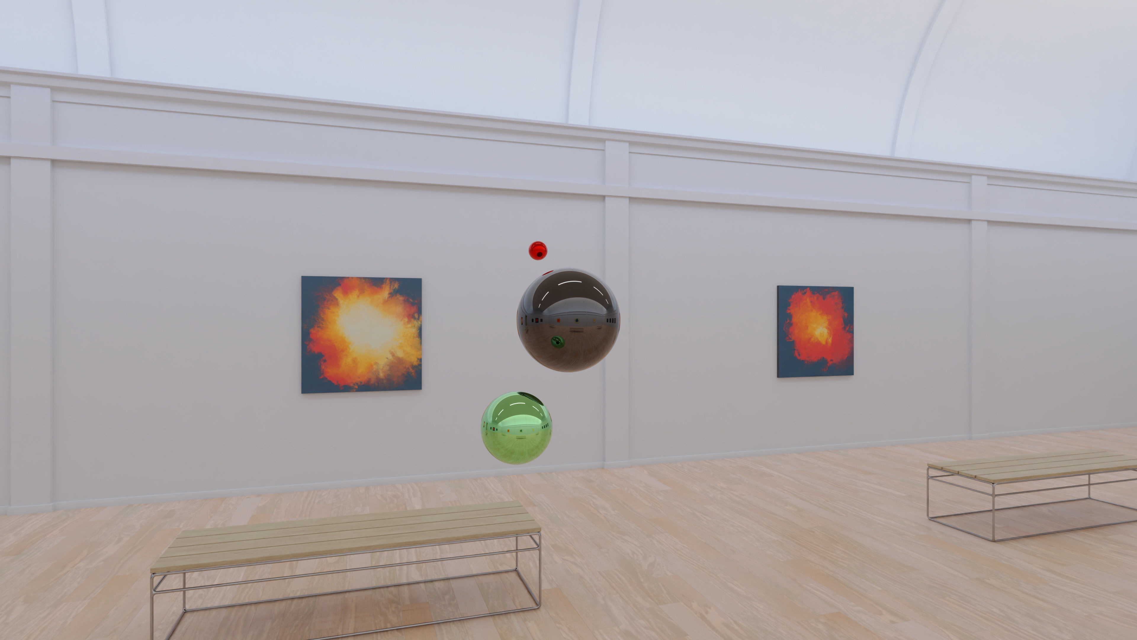 HDRI - Art Museum Gallery Interior 20 - 16384x8192 Texture_15