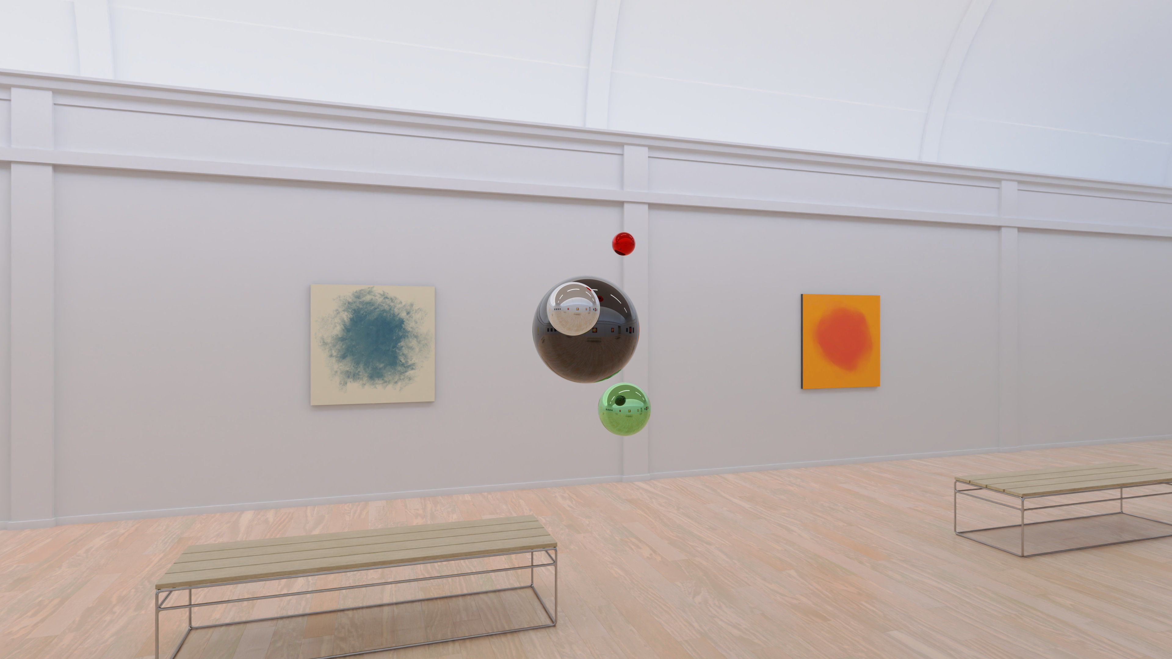 HDRI - Art Museum Gallery Interior 20 - 16384x8192 Texture_5