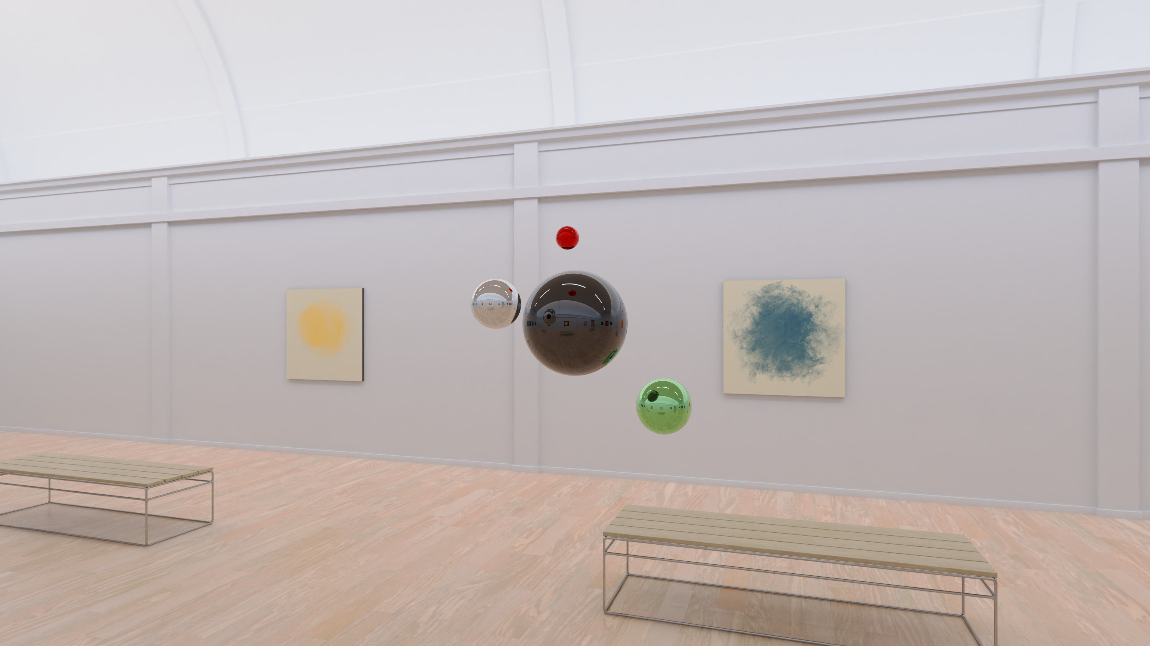 HDRI - Art Museum Gallery Interior 20 - 16384x8192 Texture_7