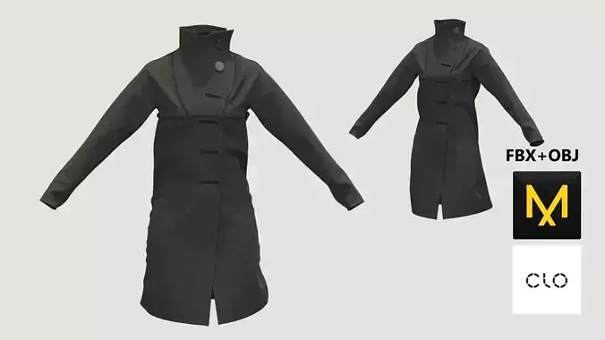 Coat Marvelous Designer