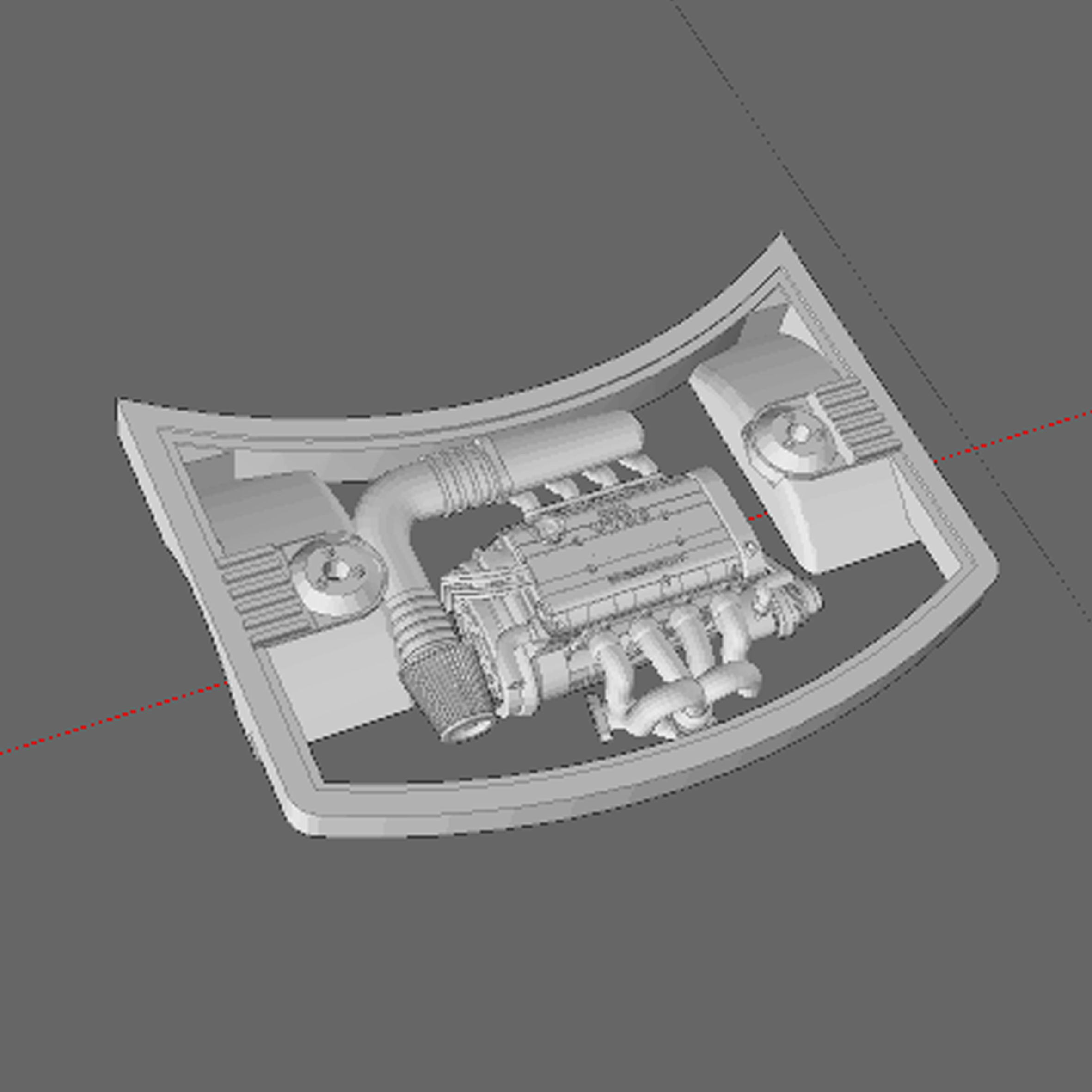 1 64 Scale B18C Engine Diecast Hot Wheels Integra 3D print model_2