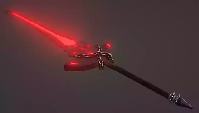 Demonic sword of the King Low-poly 3D model
