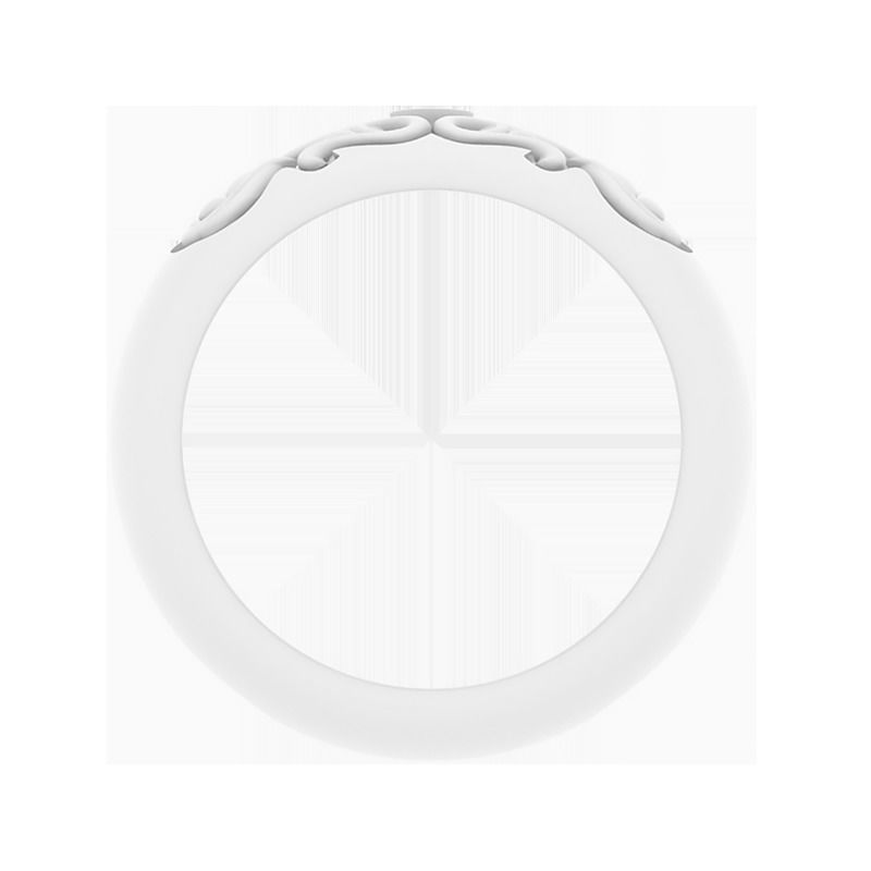 Wedding ring with a simple pattern and diamond 3D print model_3