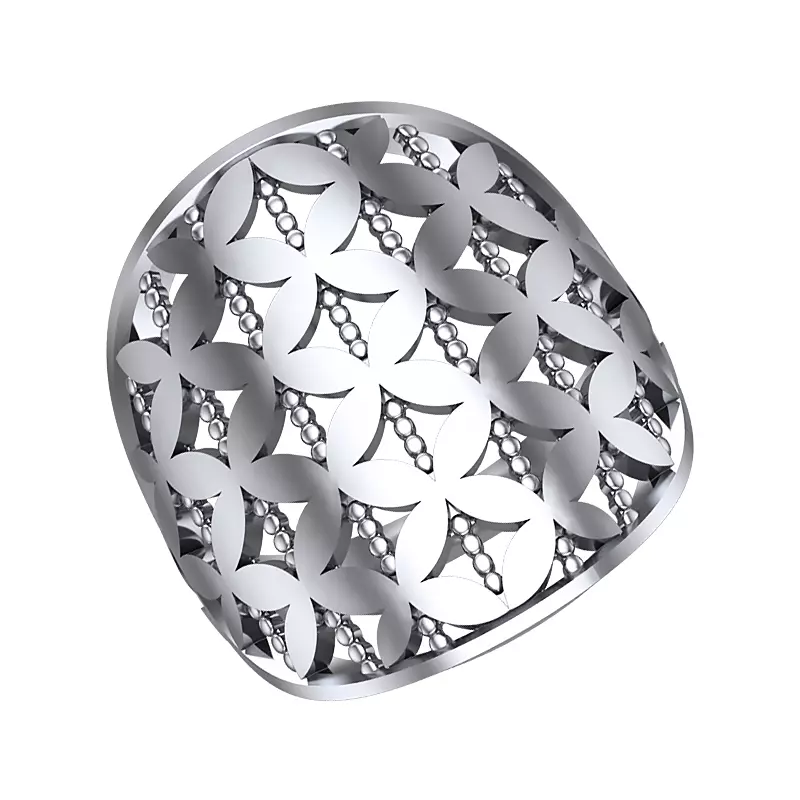 Ring round geometry 3D print model_0