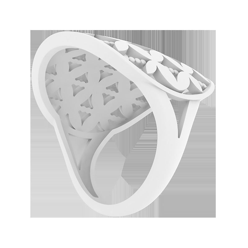 Ring round geometry 3D print model_4