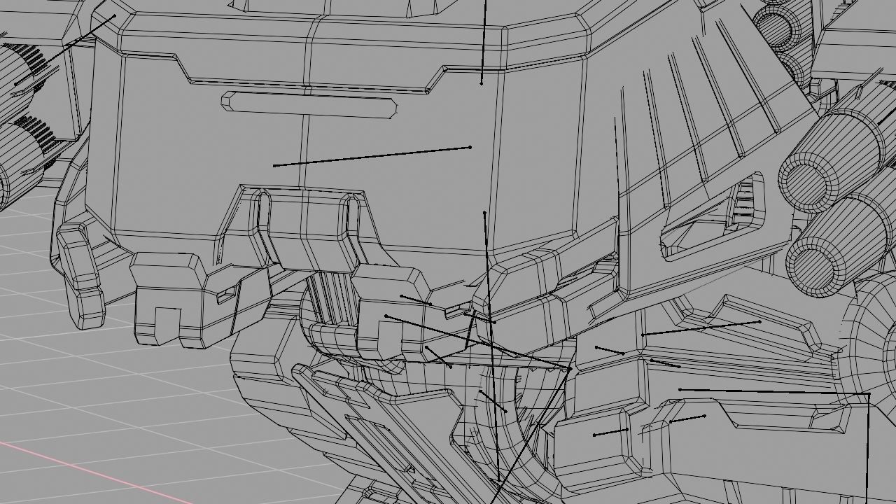 military robot  rigged character 3D model_10