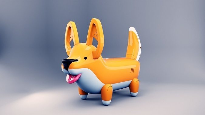 ROBO DOG Low-poly 3D model