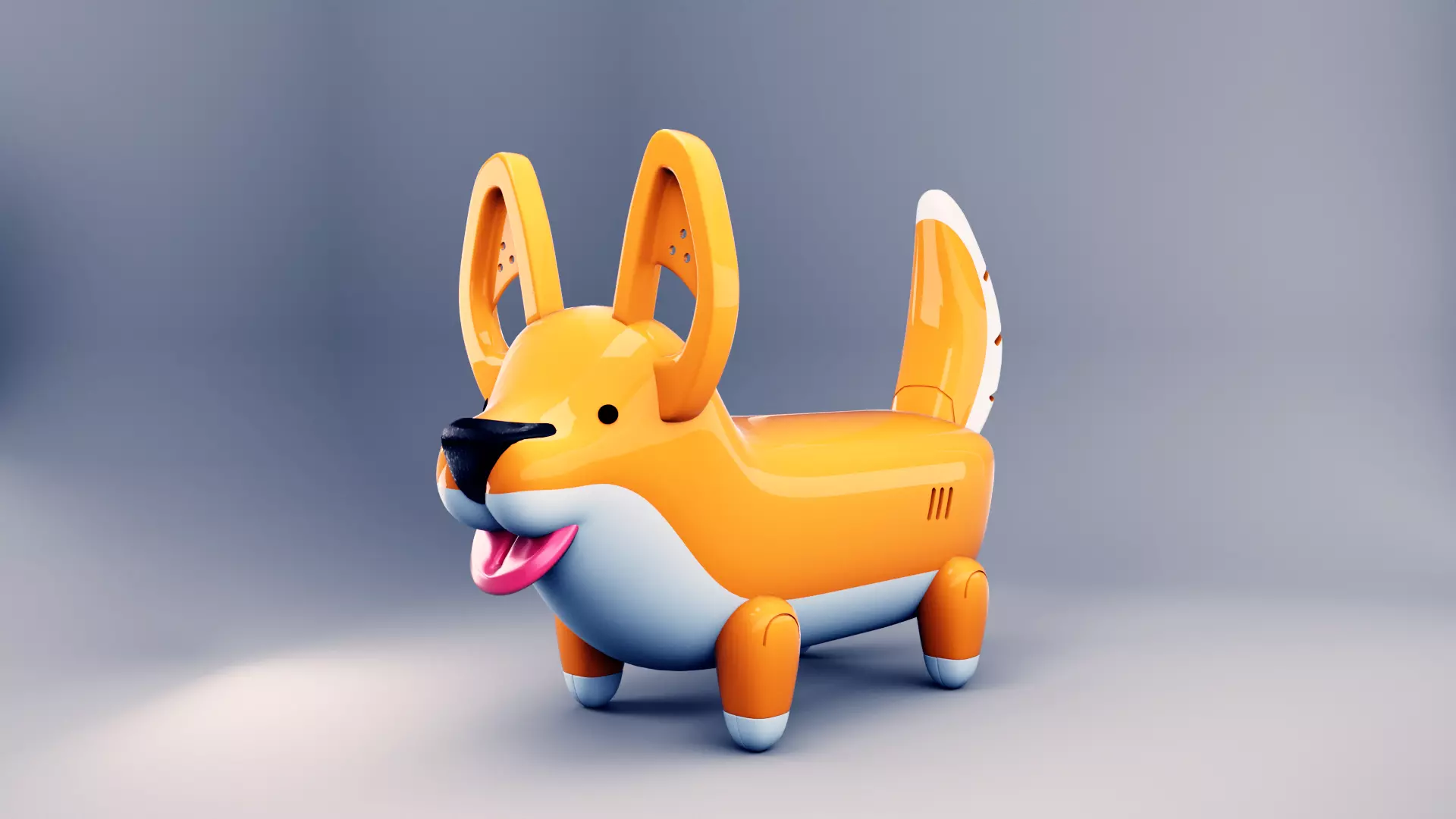 ROBO DOG Low-poly 3D model_0