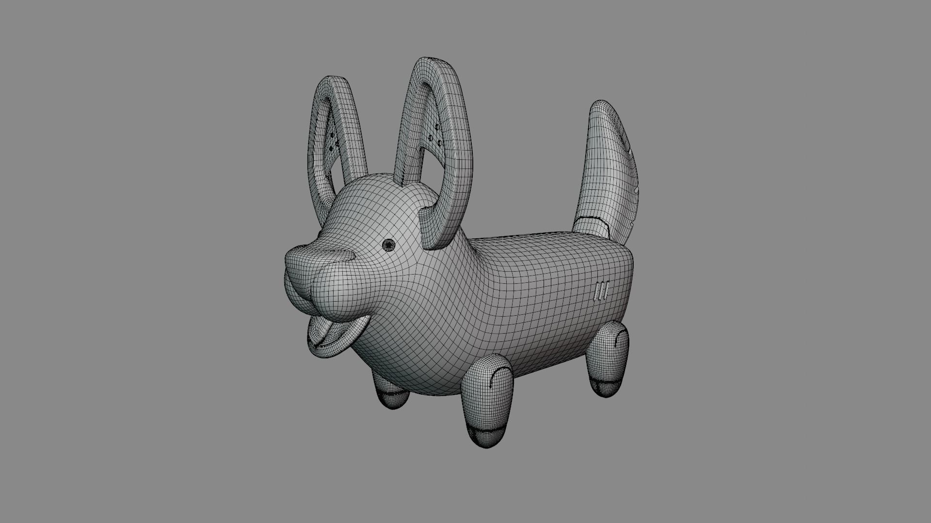 ROBO DOG Low-poly 3D model_6