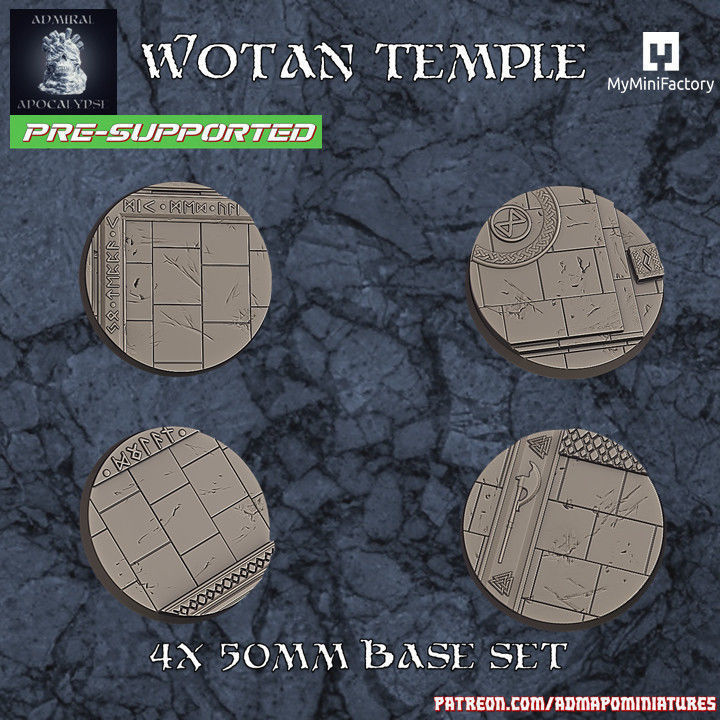 The Wotan Temple Set  25 Pre-supported models 3D print model_4