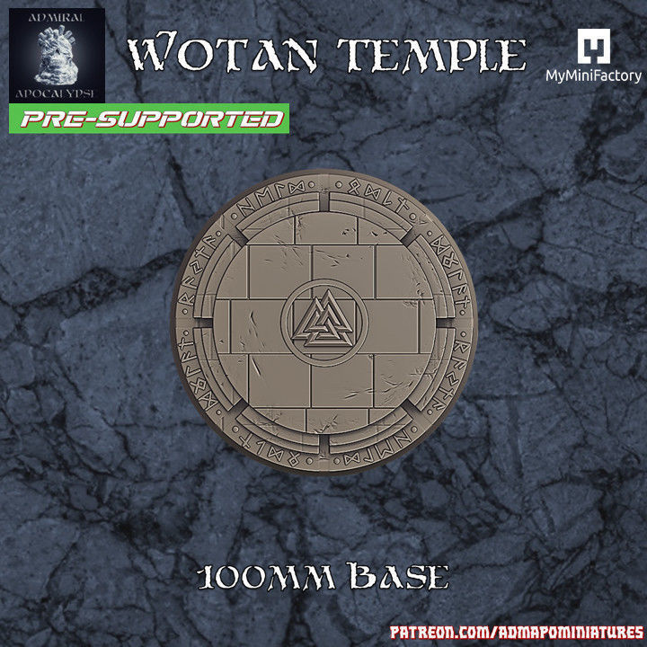 The Wotan Temple Set  25 Pre-supported models 3D print model_6