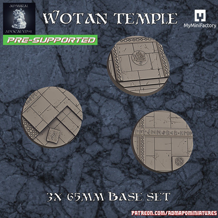 The Wotan Temple Set  25 Pre-supported models 3D print model_5