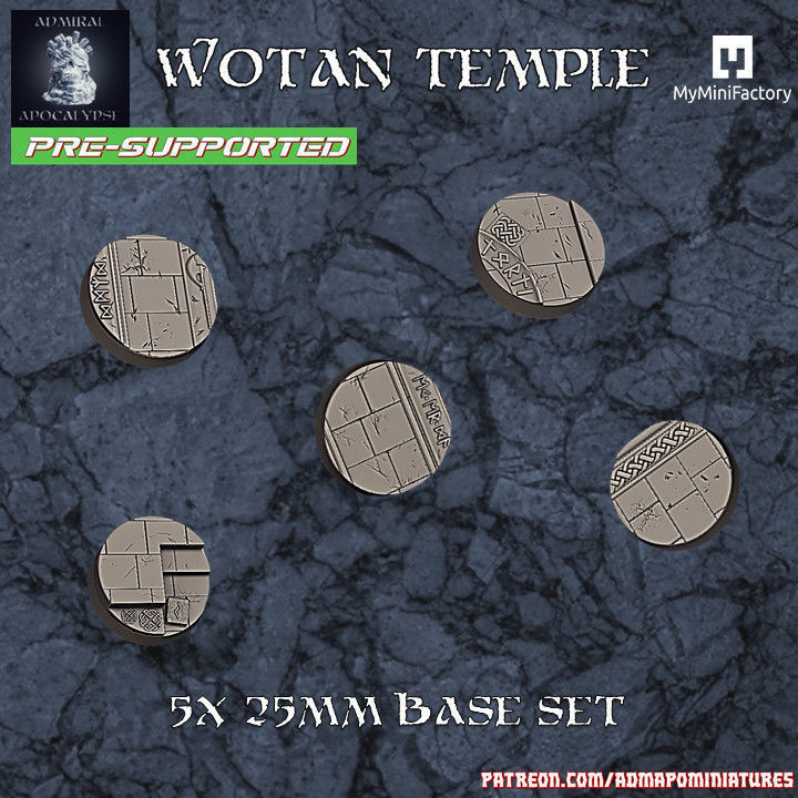 The Wotan Temple Set  25 Pre-supported models 3D print model_1