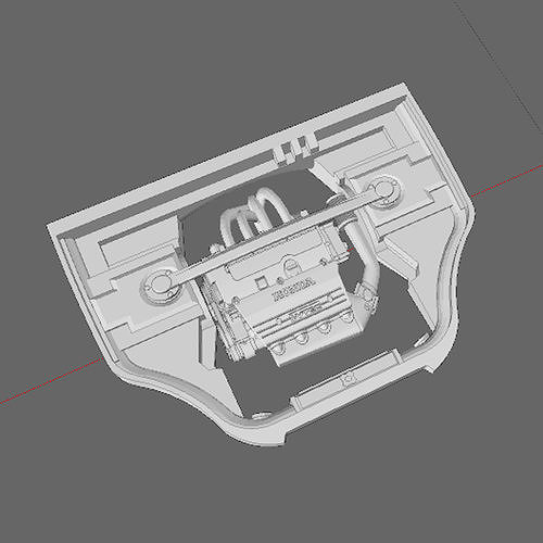 1 64 Scale K20A Engine Diecast Hot Wheels EK9 3D print model 3