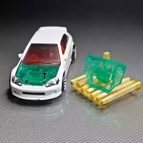 1 64 Scale K20A Engine Diecast Hot Wheels EK9 3D print model