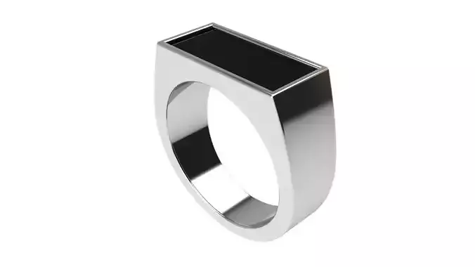 00013 onyx ring in sterling silver