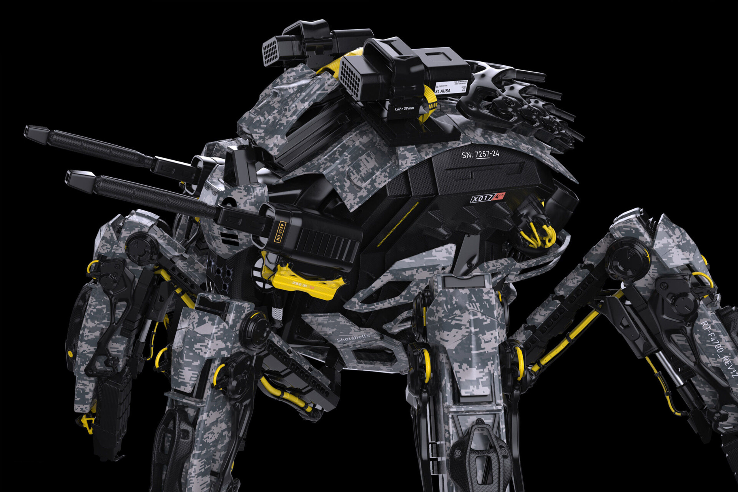 Scifi Spider Tank 3D model_3