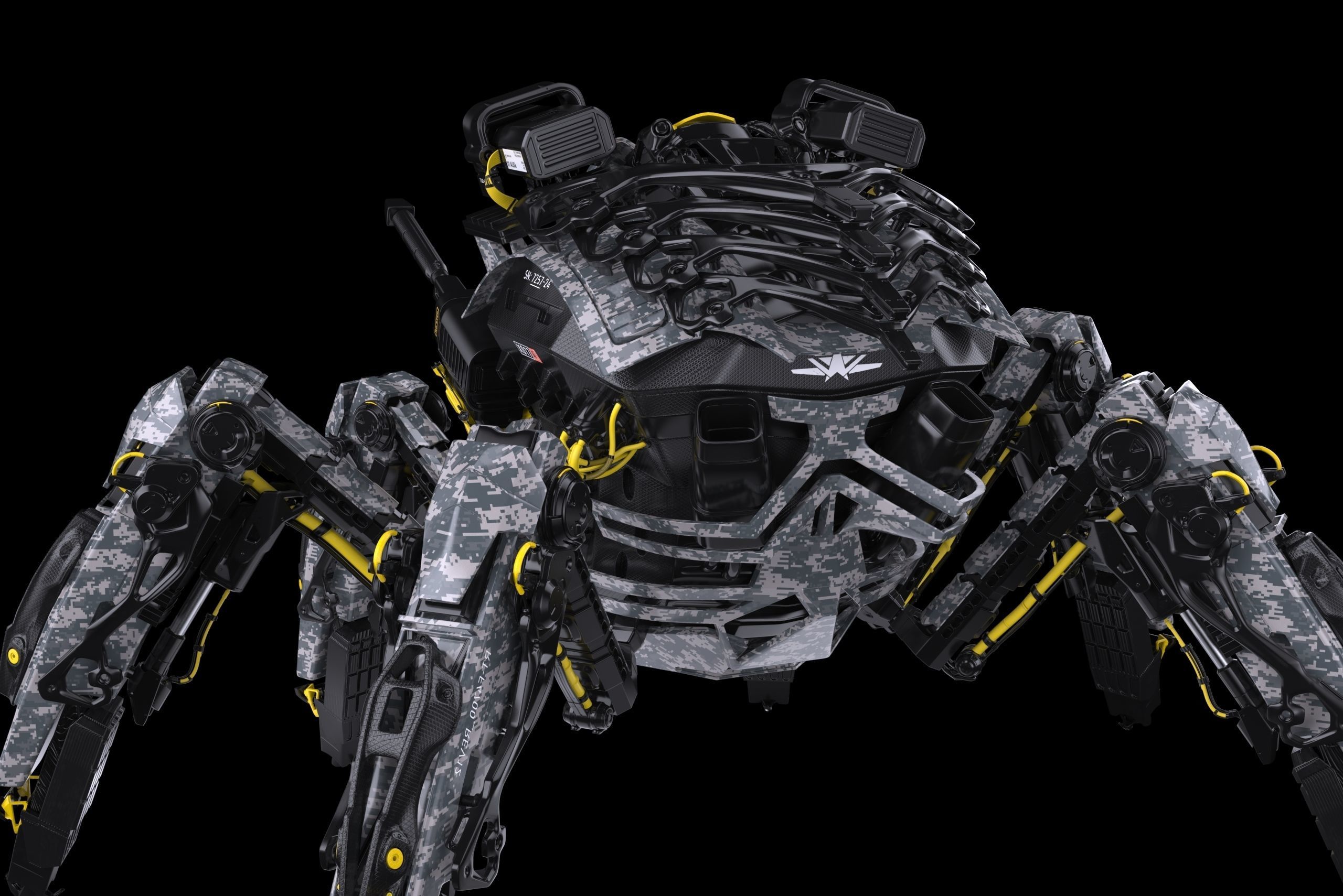 Scifi Spider Tank 3D model_4
