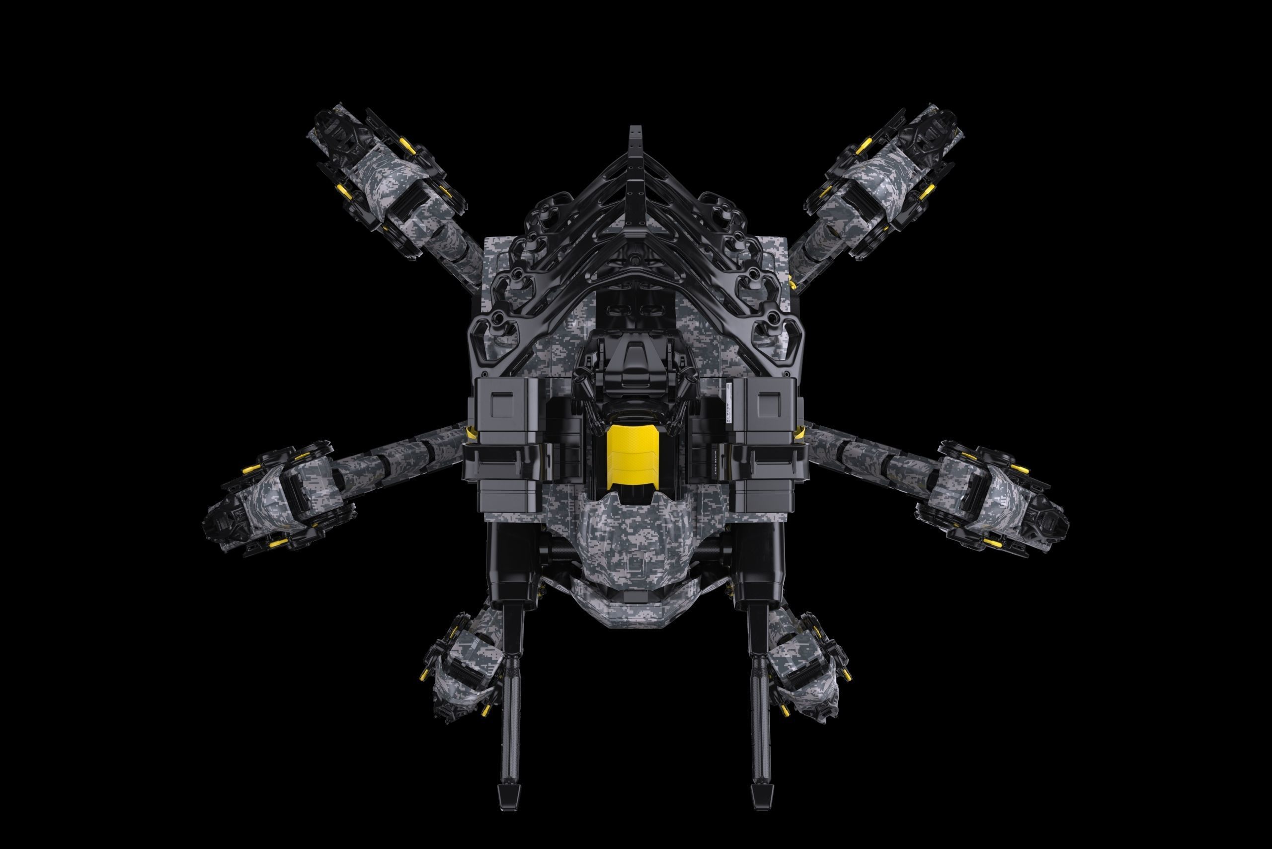 Scifi Spider Tank 3D model_5