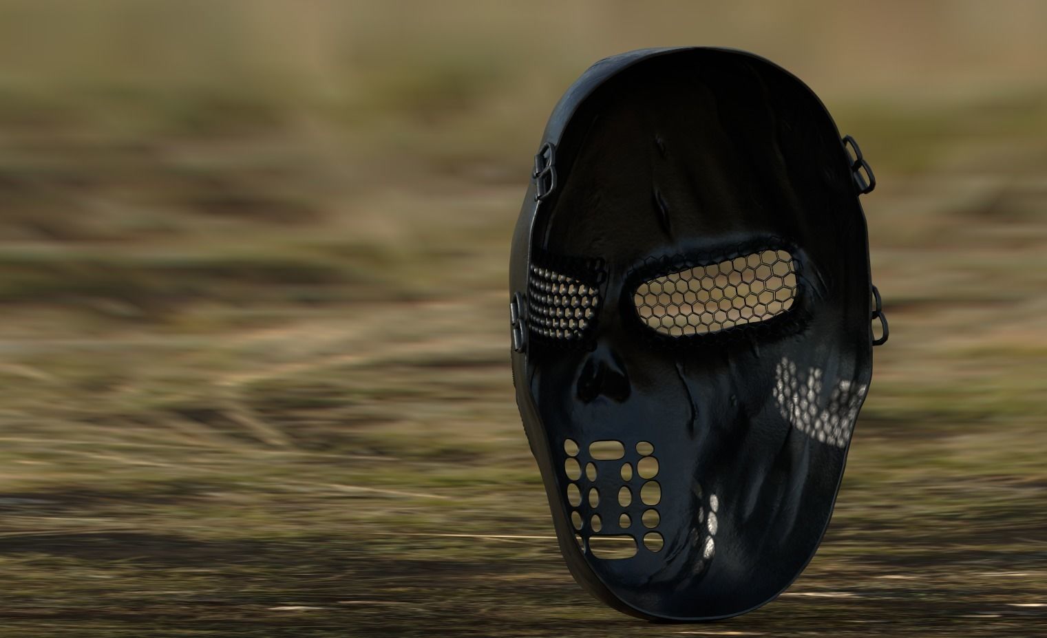 darck mask skull new  3D model_3