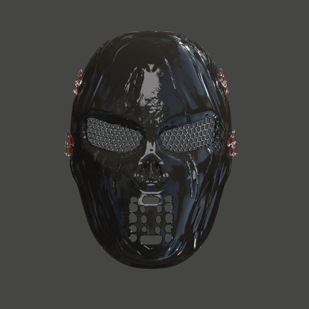 darck mask skull new  3D model_1