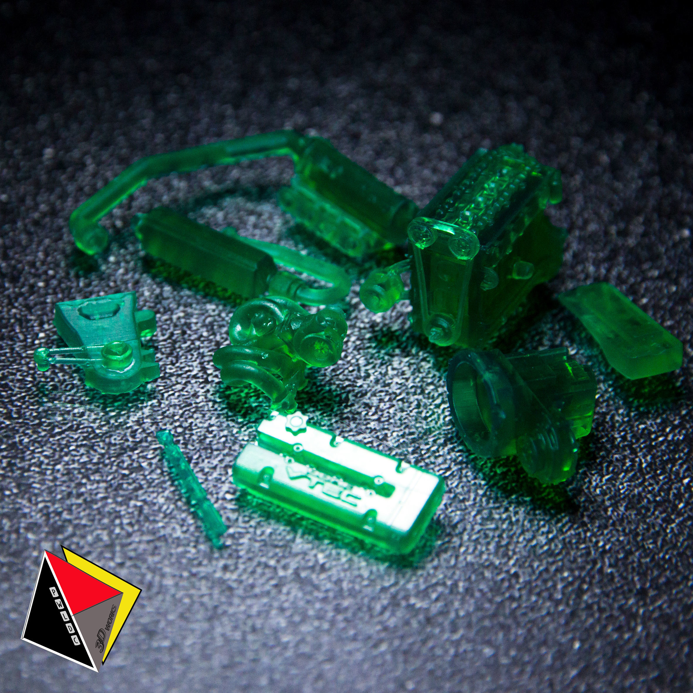 1 24 Scale Engine H22 3D print model_1