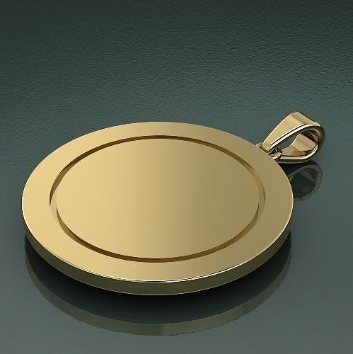 Smooth pendant Model 1240 3D print model