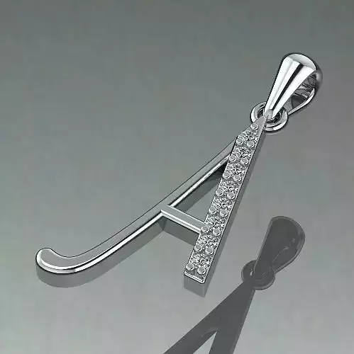 Pendant letter A Model 1236