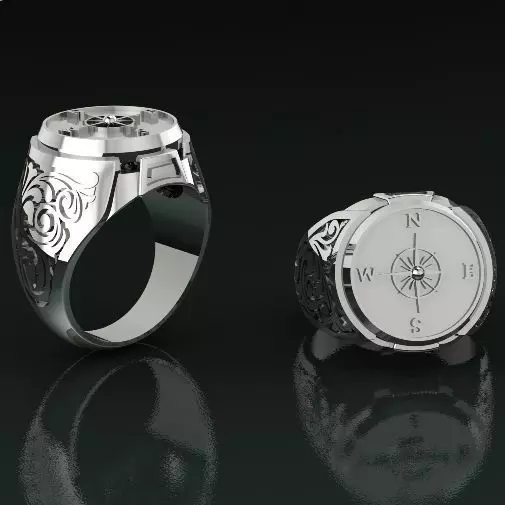 Compass ring Model 1250 3D print model