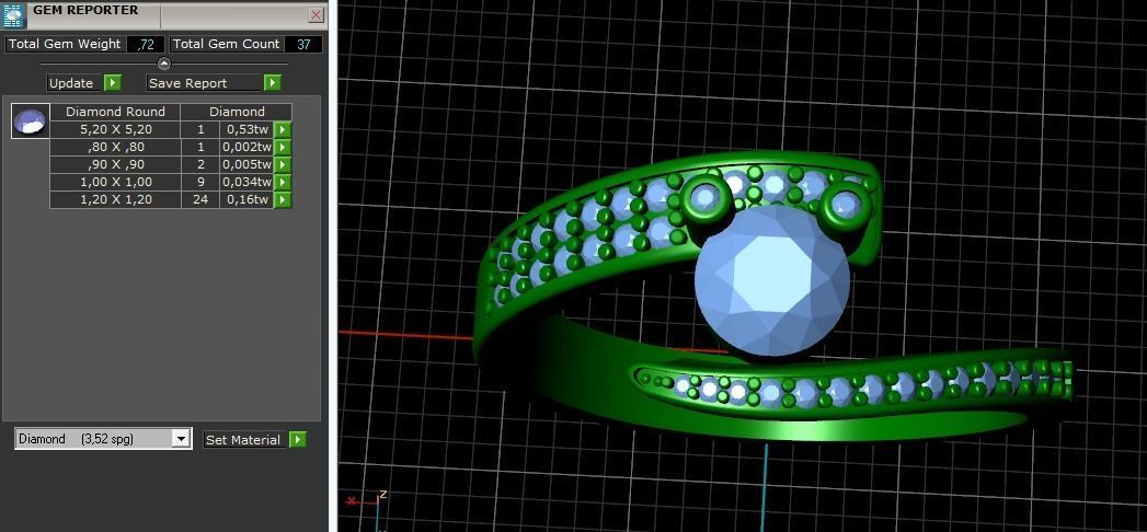 Ring Model 1264 3D print model_3