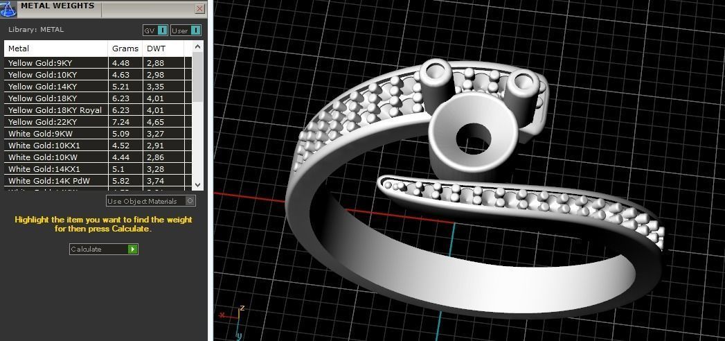Ring Model 1264 3D print model_2
