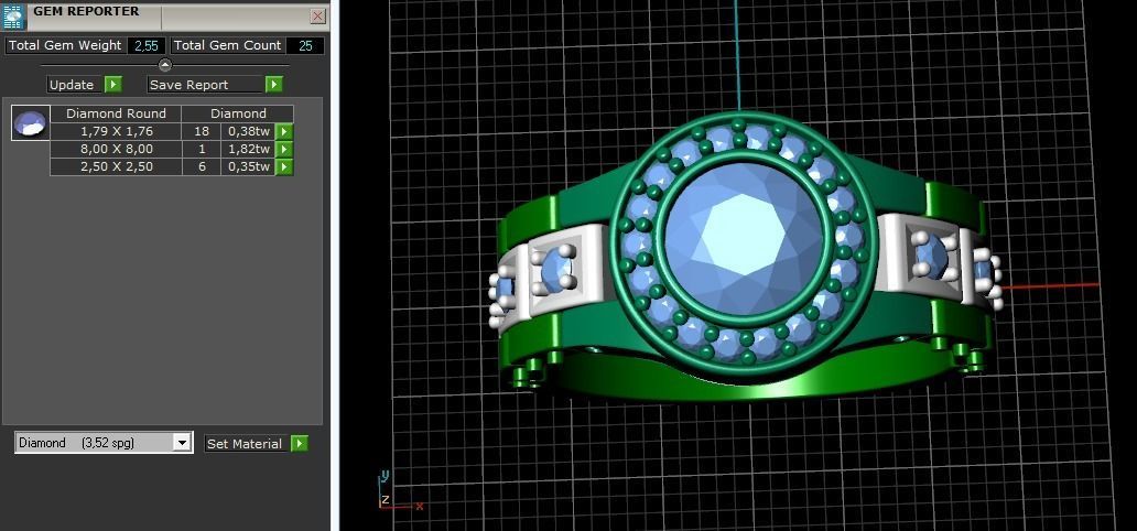 Ring Model 1262 3D print model_6